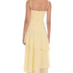 Lucy in the Sky Yellow Ruffle Maxi Dress